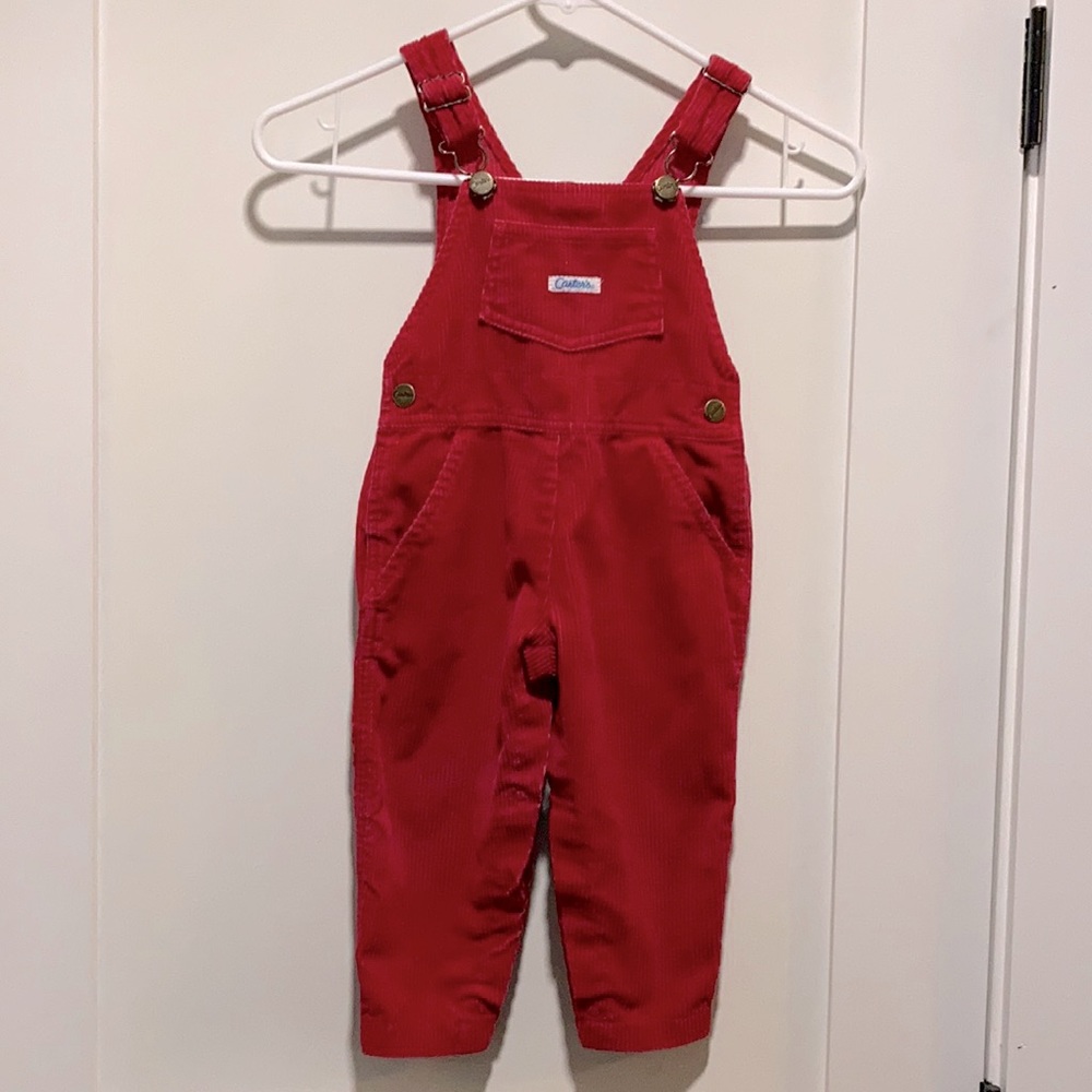 Vintage Carter’s Red Corduroy Overalls